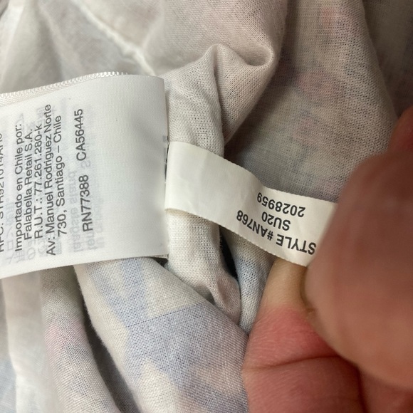 J.Crew Ruffle V-Neck Top Floral Vine Block Print - Picture 10 of 10